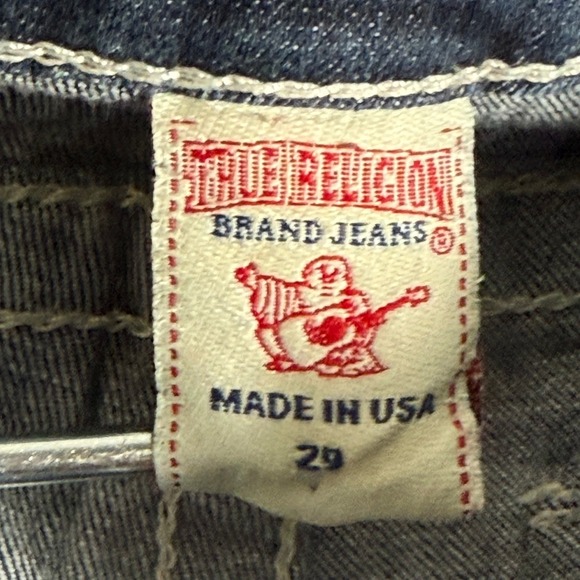 True‎ Religion Womens Bootcut Jeans Dark Wash Size 29 Actual 31x32 - Picture 8 of 16